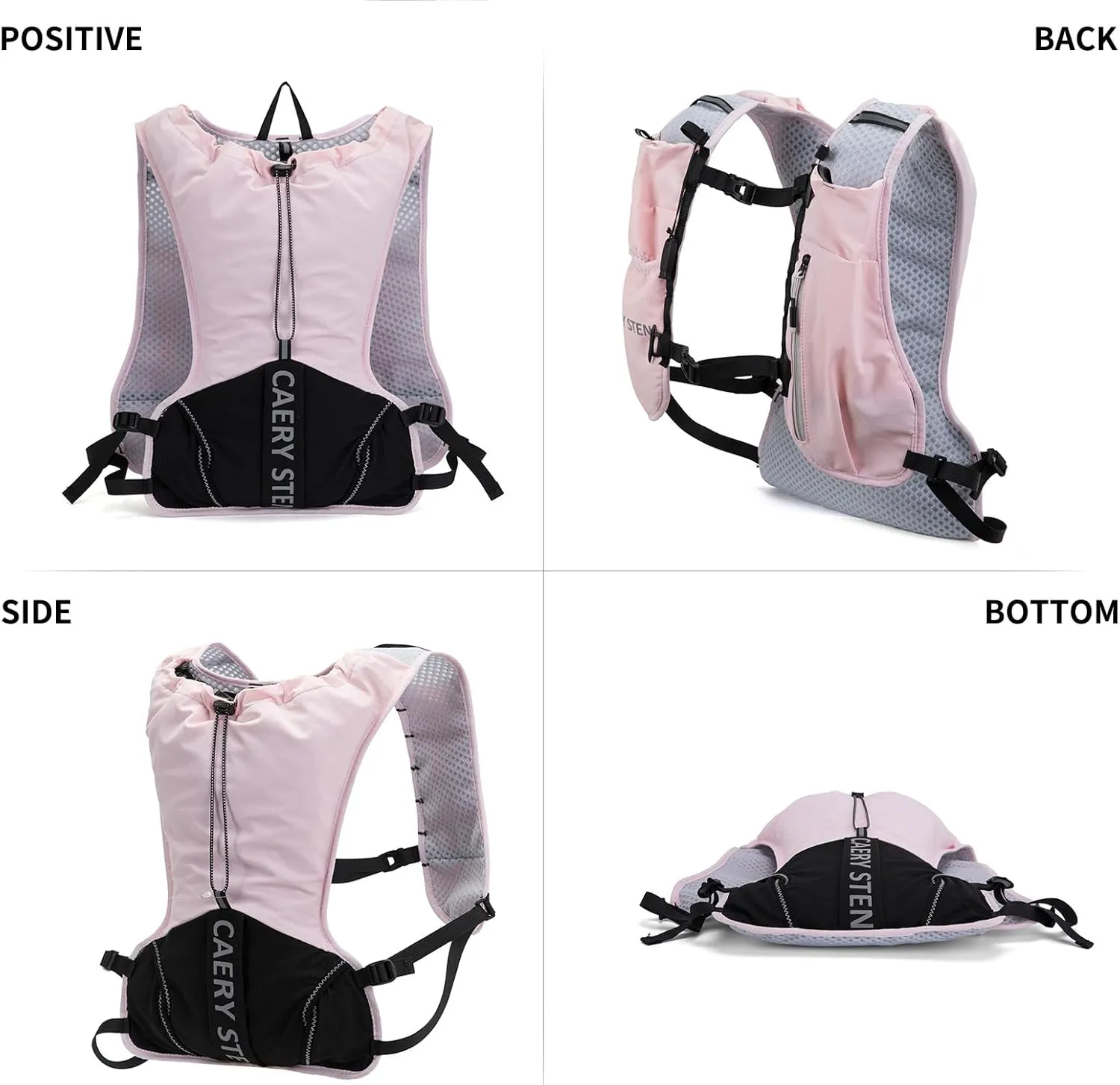 Running Backpack, Hydration Backpack, with 1.5L Water Bag, Suitable for Hiking, Cross-Country, Marathon, Triathlon, Suitable for Both Men and Women