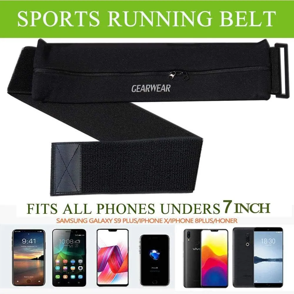 Running Belt | Runner Fanny Pack for Women and Men | Adjustble Waist Band Pack for Storage Phone