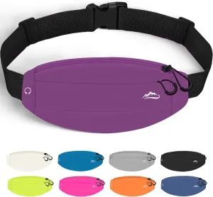 Running Fanny Pack Whole Bag Reflective, Running belt for Women &Men,Sweatproof Phone Holder Workout, Running Waist Pack (purple)
