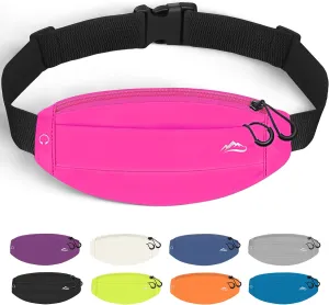 Running Fanny Pack Whole Bag Reflective, Running belt for Women &Men,Sweatproof Phone Holder Workout, Running Waist Pack(rose)