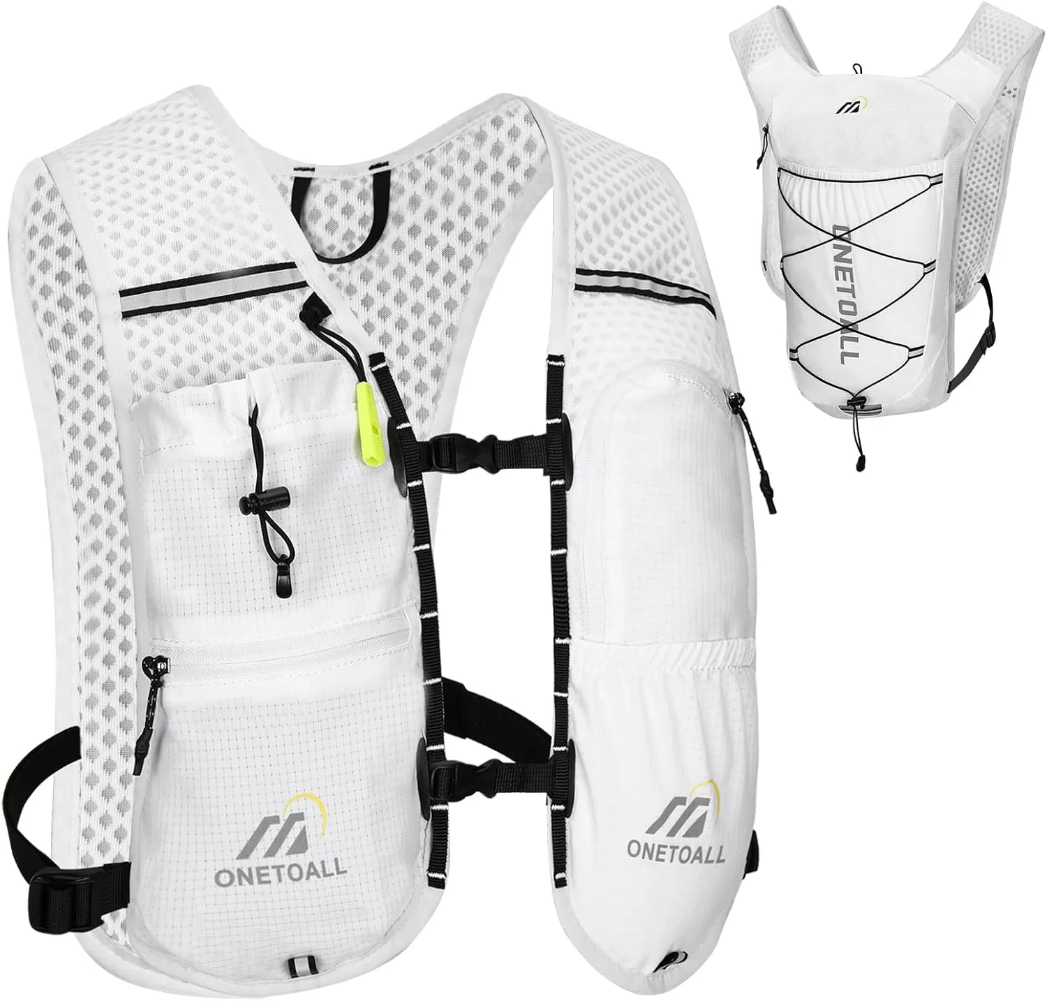 Running Vest for Women & Men, Lightweight 150g Hydration Backpack with 2L Leak-Proof Water Bladder, 6L Pack for Trail Running, Marathon, Hiking, Cycling, Jogging, Adjustable Fit