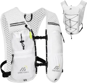 Running Vest for Women & Men, Lightweight 150g Hydration Backpack with 2L Leak-Proof Water Bladder, 6L Pack for Trail Running, Marathon, Hiking, Cycling, Jogging, Adjustable Fit
