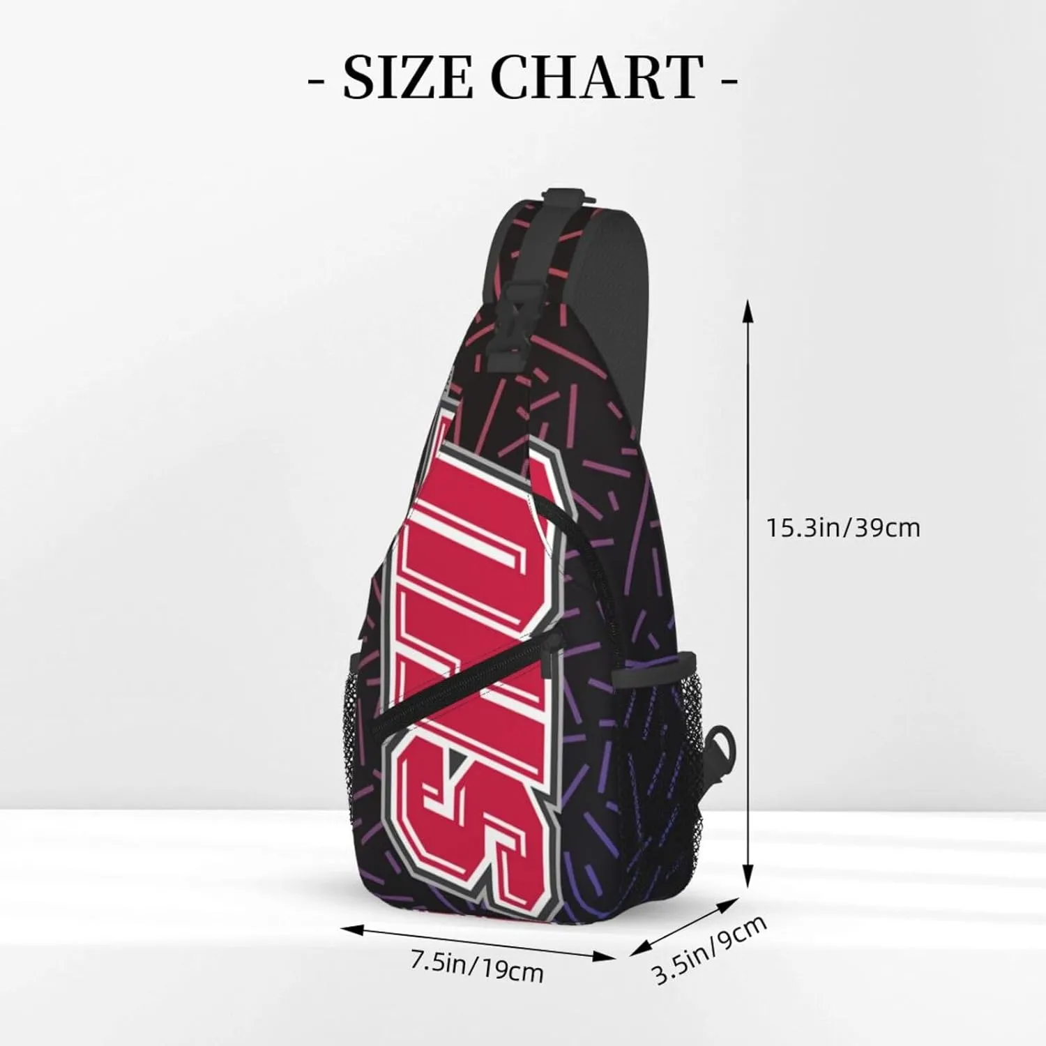 Sacred Heart University Small Crossbody Backpack Sling Bag For Men Women Mini One Shoulder Chest Bags Gym Sport Travel Hiking Daypack