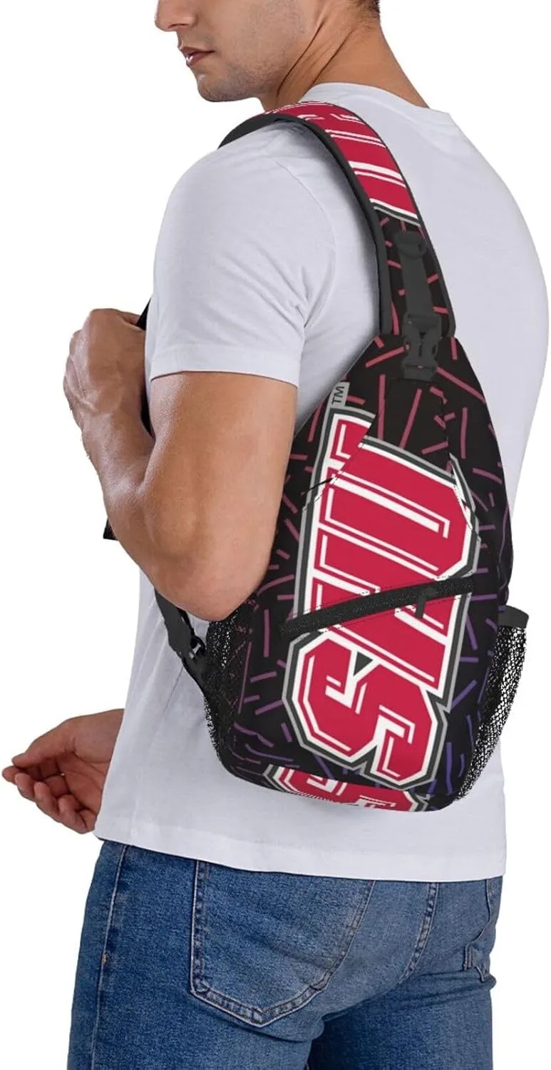 Sacred Heart University Small Crossbody Backpack Sling Bag For Men Women Mini One Shoulder Chest Bags Gym Sport Travel Hiking Daypack
