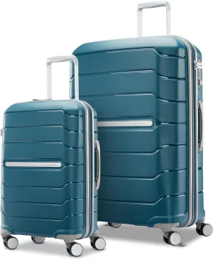 Samsonite Freeform Hardside Expandable Luggage with Spinners, Dark Teal, 2PC SET (Carry-on/Large)