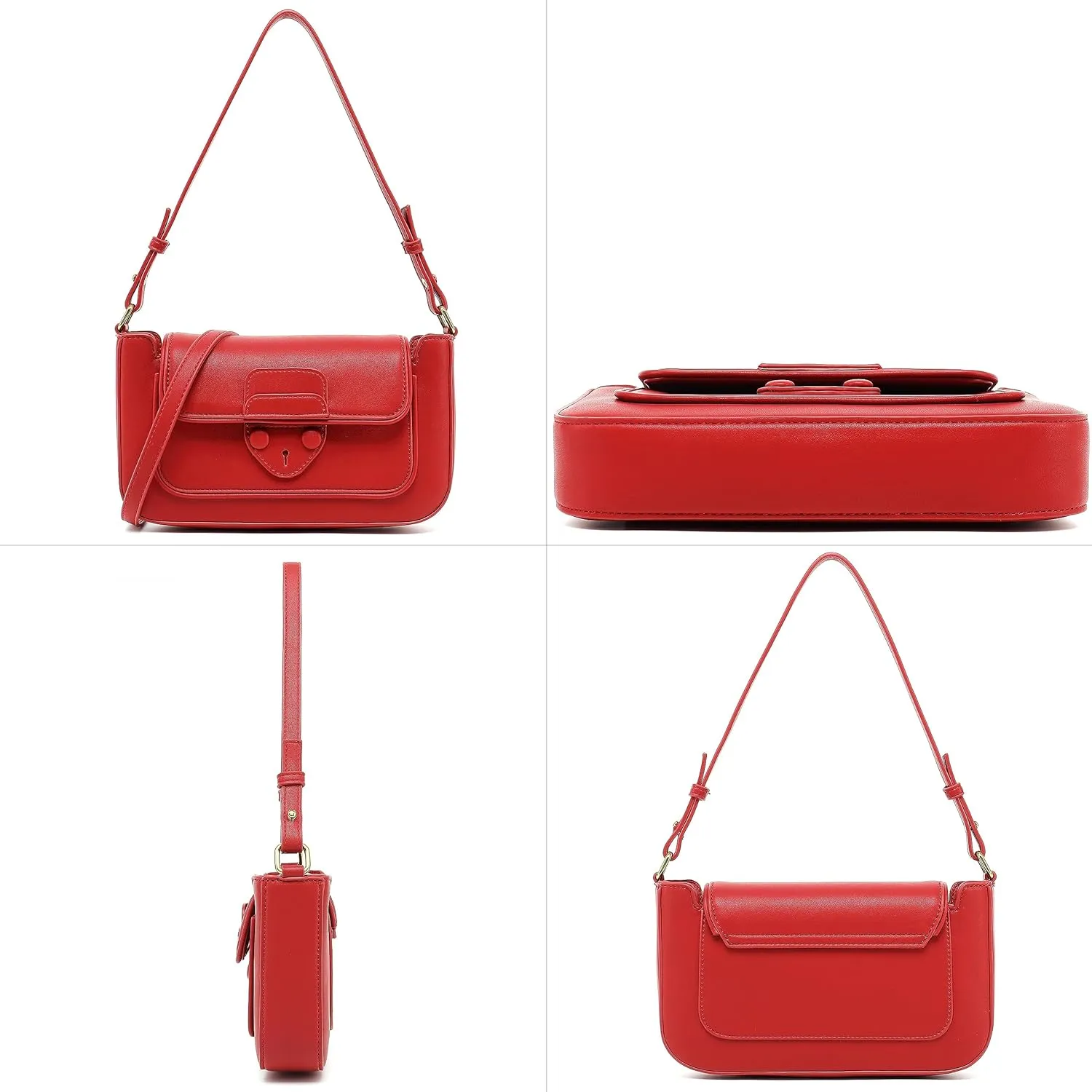 Scarleton Crossbody Bags for Women, Purses for Women, Lightweight Shoulder Bag Purse, Crossbody Bag with 2 Straps, H2087
