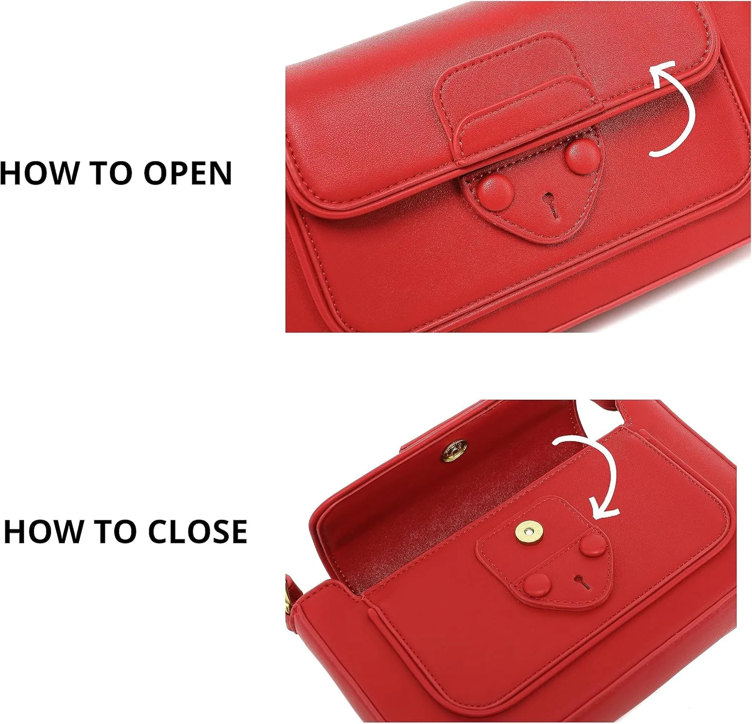 Scarleton Crossbody Bags for Women, Purses for Women, Lightweight Shoulder Bag Purse, Crossbody Bag with 2 Straps, H2087