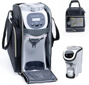 SFYBYHEART Carrying Case Compatible with Baby Brezza Formula Pro Mini Baby Formula Mixer Machine Carrying Bag - Baby Formula Mixer Travel Bag with Pockets for Baby Essential, Pumps, Baby Bottles