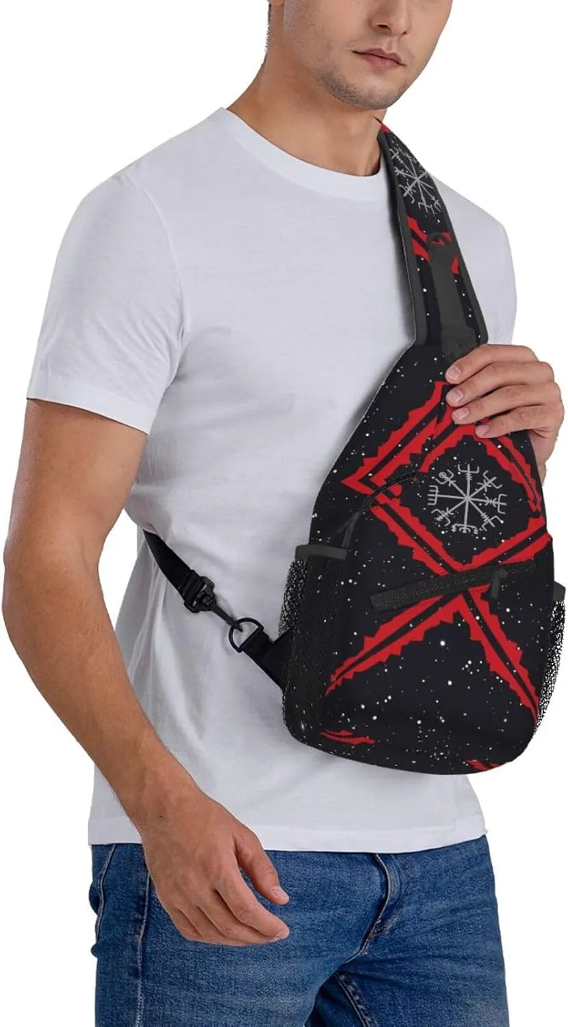 Shark Crossbody Bags Men Cross Chest Bag Women Adjustable Sling Backpack Shoulder Bag