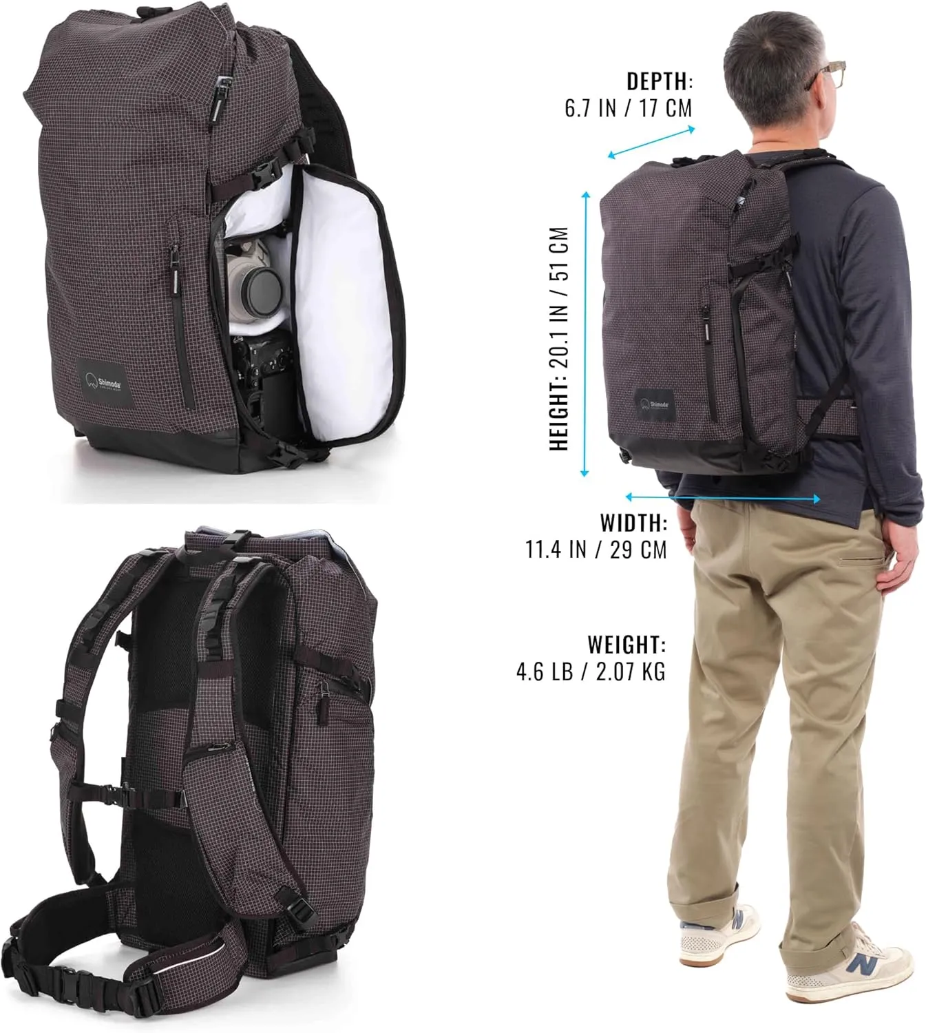 Shimoda Sidecountry 32 Starter Kit - Black/White (520-355)