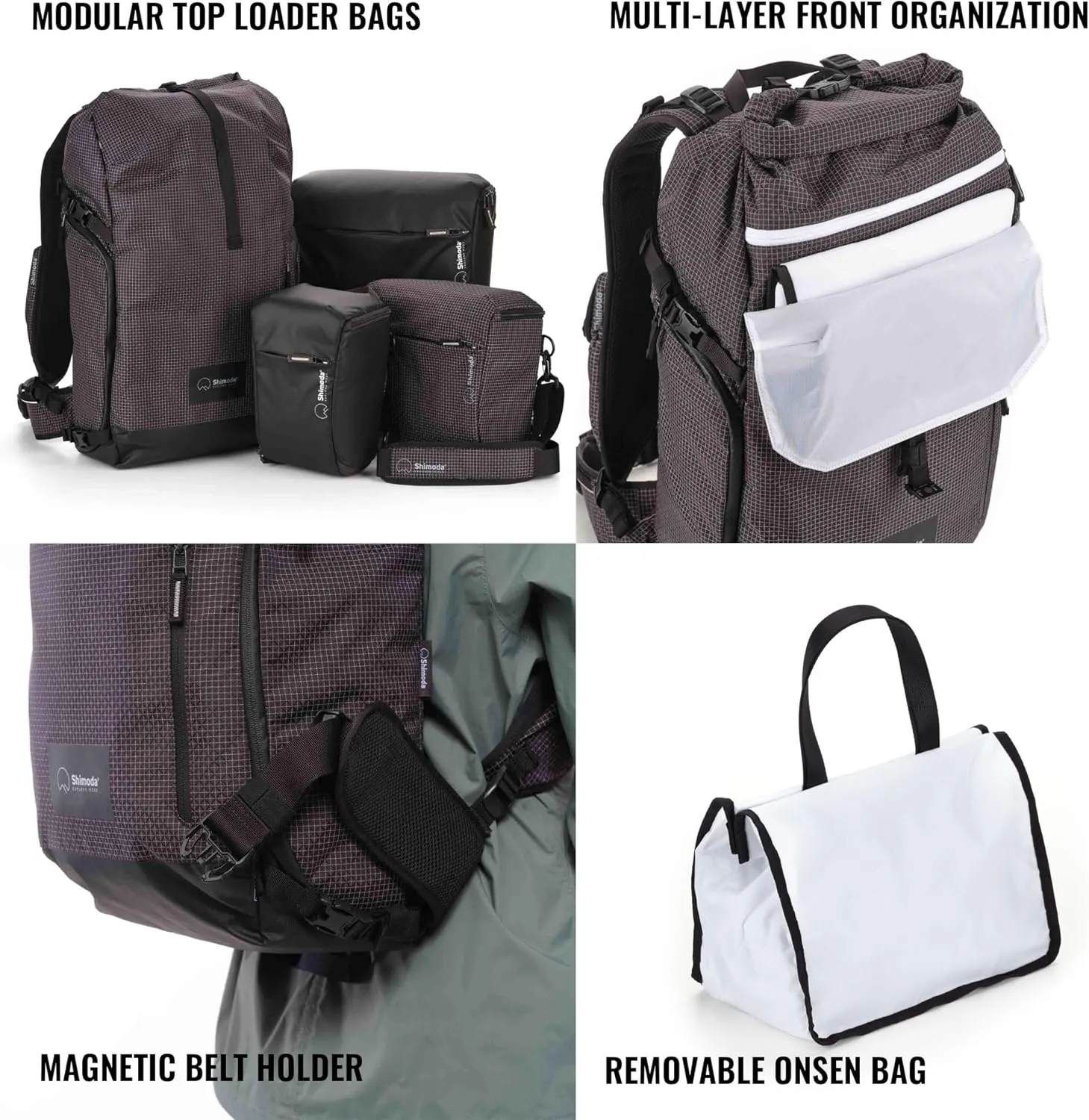 Shimoda Sidecountry 32 Starter Kit - Black/White (520-355)