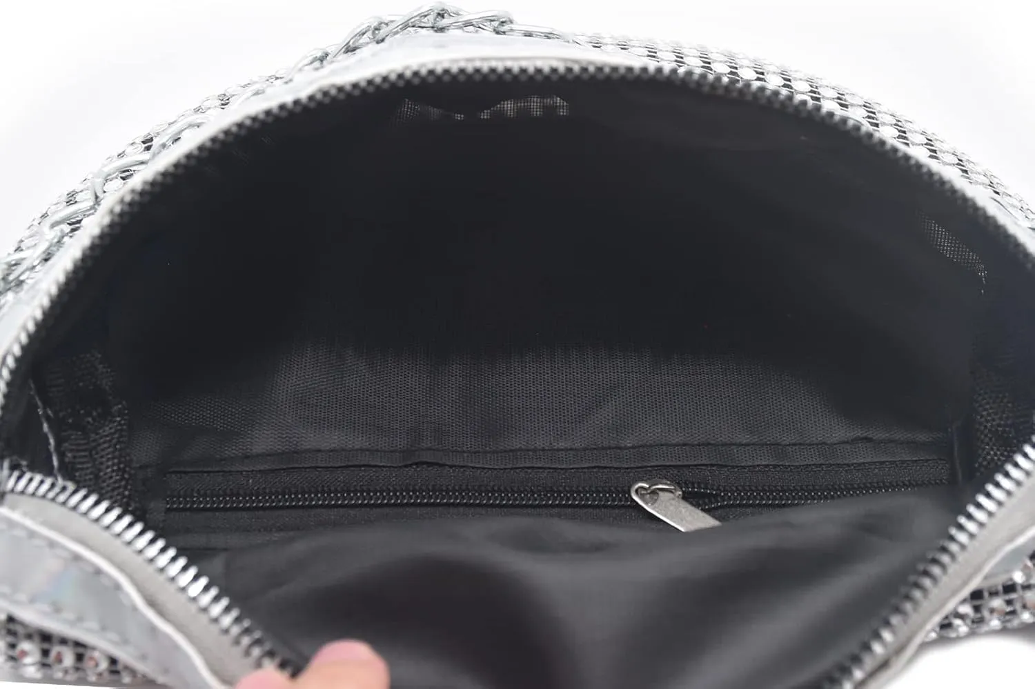 Shiny Rhinestones Crystal Waist Bag Fanny Pack for Women Girls Small Belt Bum Bag Crossbody Cell Phone Pouch for Party Beach Travel