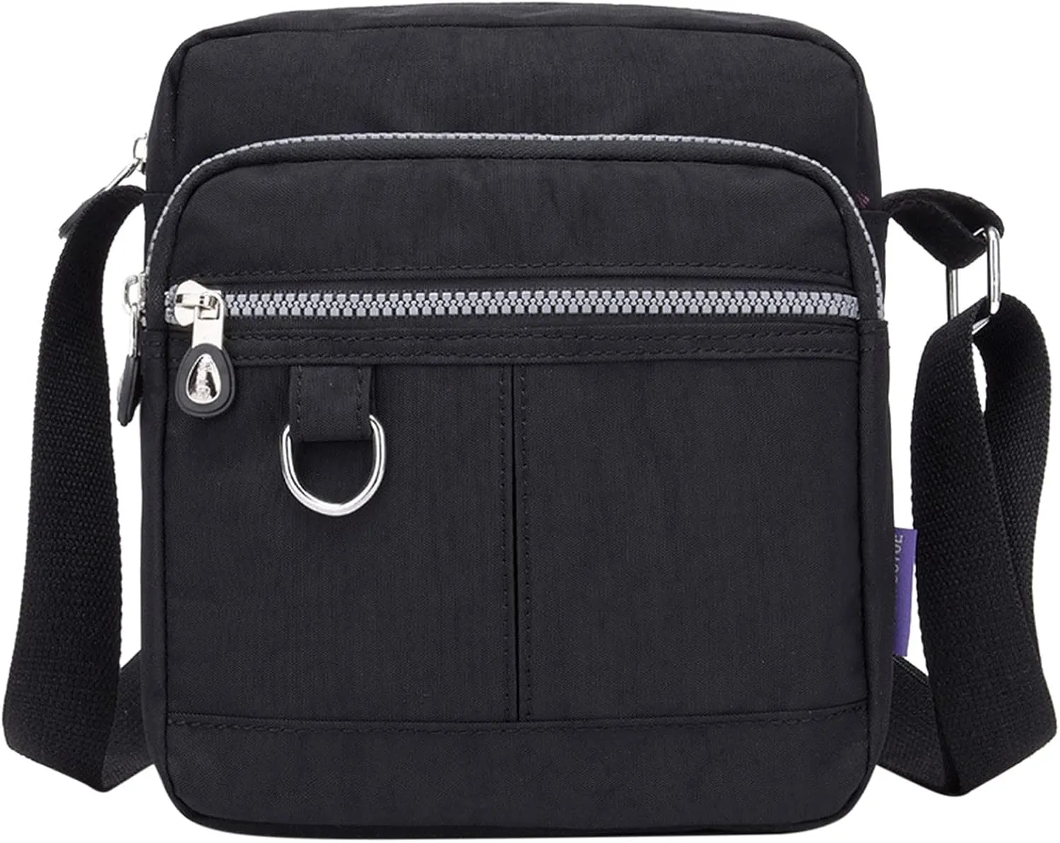 Shoulder Bags for Men Casual Nylon Purse Handbag Crossbody Bags Shoulder Bag Handbag For Women Small (Black, One Size)
