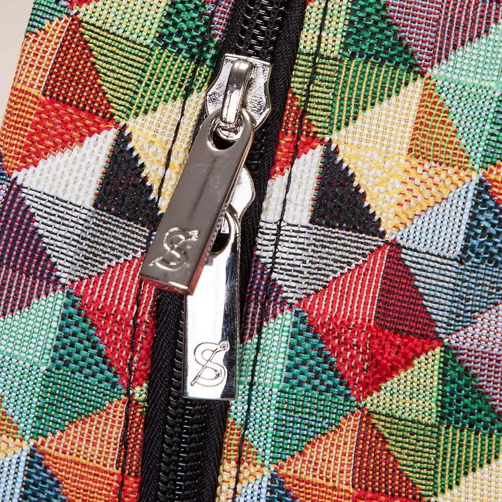 Signare Tapestry Women Backpack Rucksack Casual Daypack Multi-colored Triangle (DAPK-MTRI)