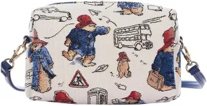 Signare Tapestry Women Fashion Travel Hip Cross Body Bag Paddington Bear Design (HPBG-PADD)