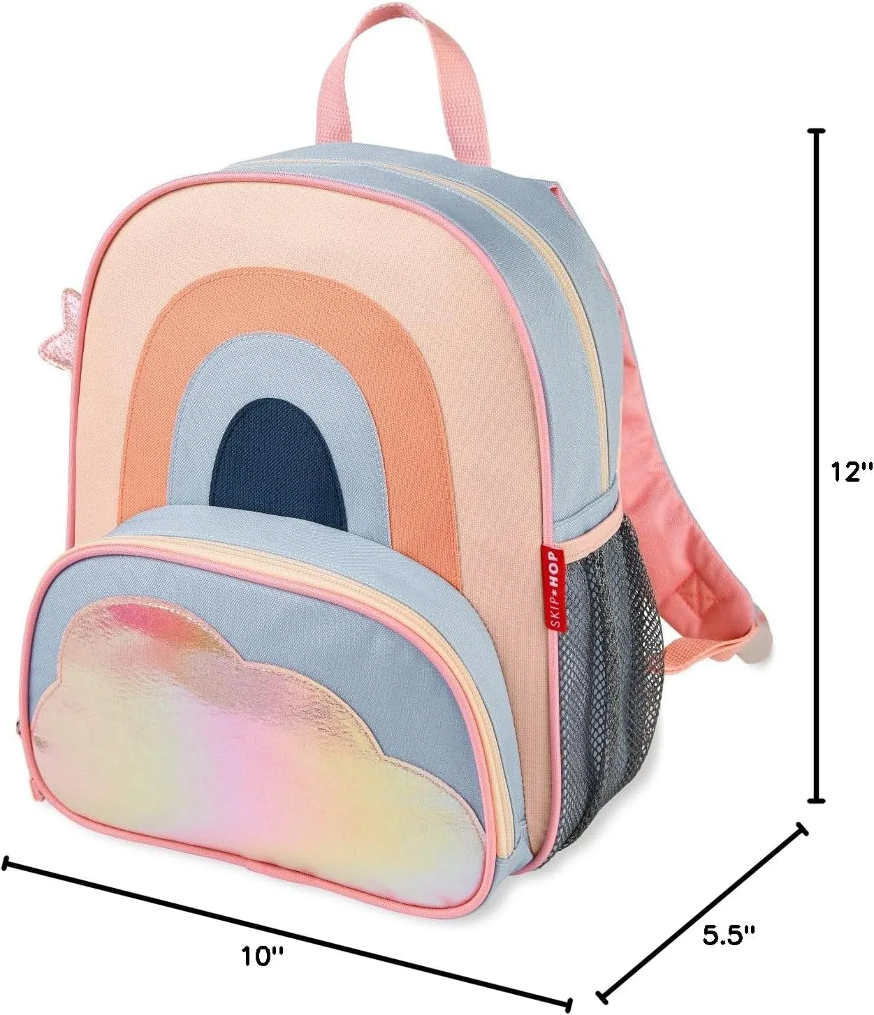 Skip Hop Sparks Little Kid's Backpack, Preschool Ages 3-4, Rainbow