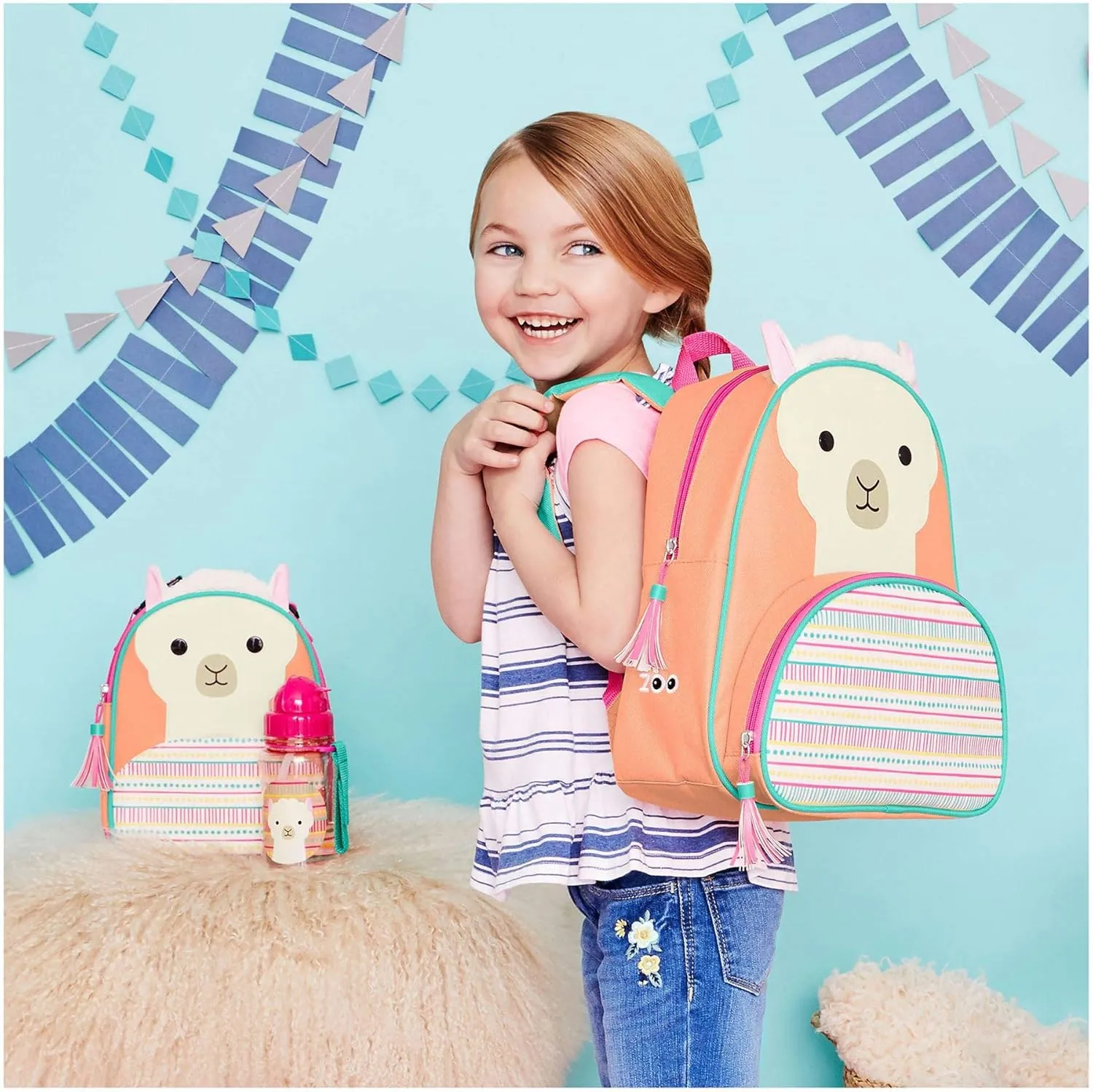 Skip Hop Toddler Backpack, Zoo Preschool Ages 3-4, Llama