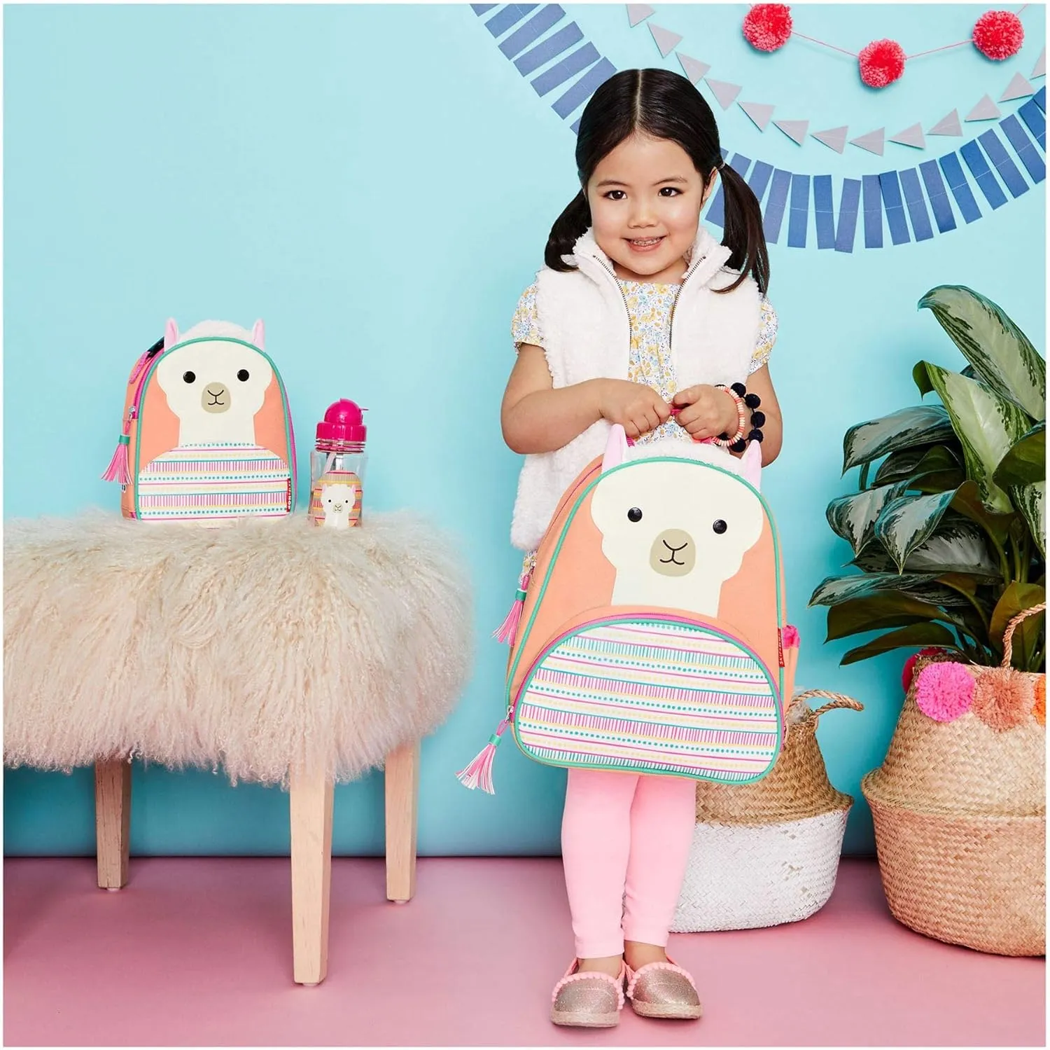 Skip Hop Toddler Backpack, Zoo Preschool Ages 3-4, Llama