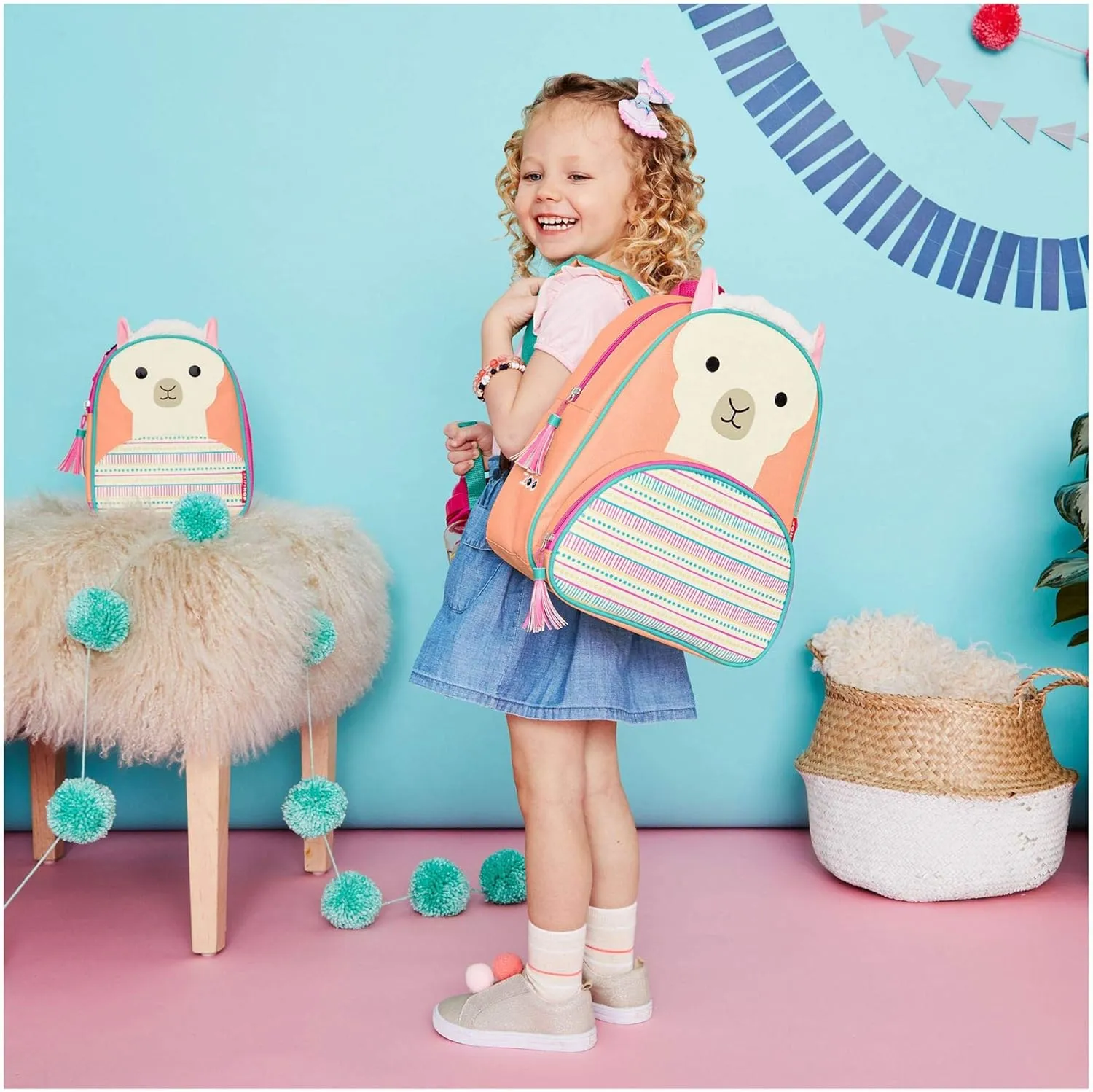 Skip Hop Toddler Backpack, Zoo Preschool Ages 3-4, Llama
