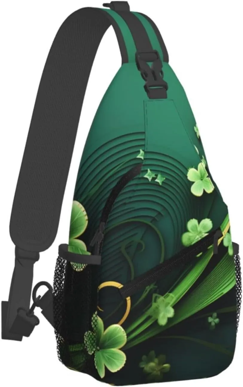 Sling Backpack Bag For Men Happy St Patrick'S Day Cross Chest Bag Crossbody Shoulder Bag Travel Hiking Daypack
