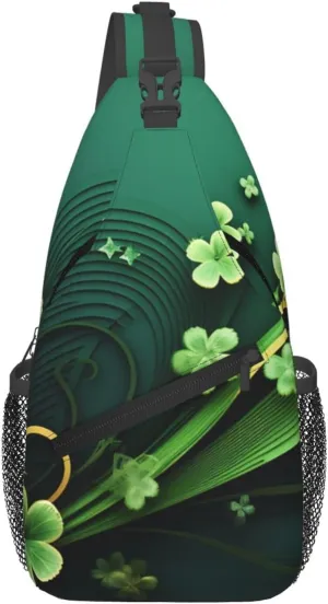 Sling Backpack Bag For Men Happy St Patrick'S Day Cross Chest Bag Crossbody Shoulder Bag Travel Hiking Daypack