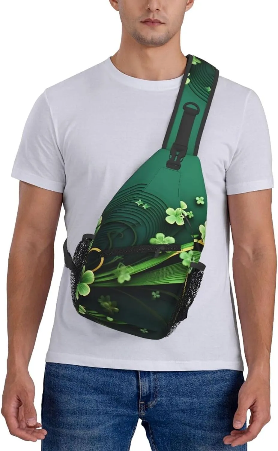 Sling Backpack Bag For Men Happy St Patrick'S Day Cross Chest Bag Crossbody Shoulder Bag Travel Hiking Daypack