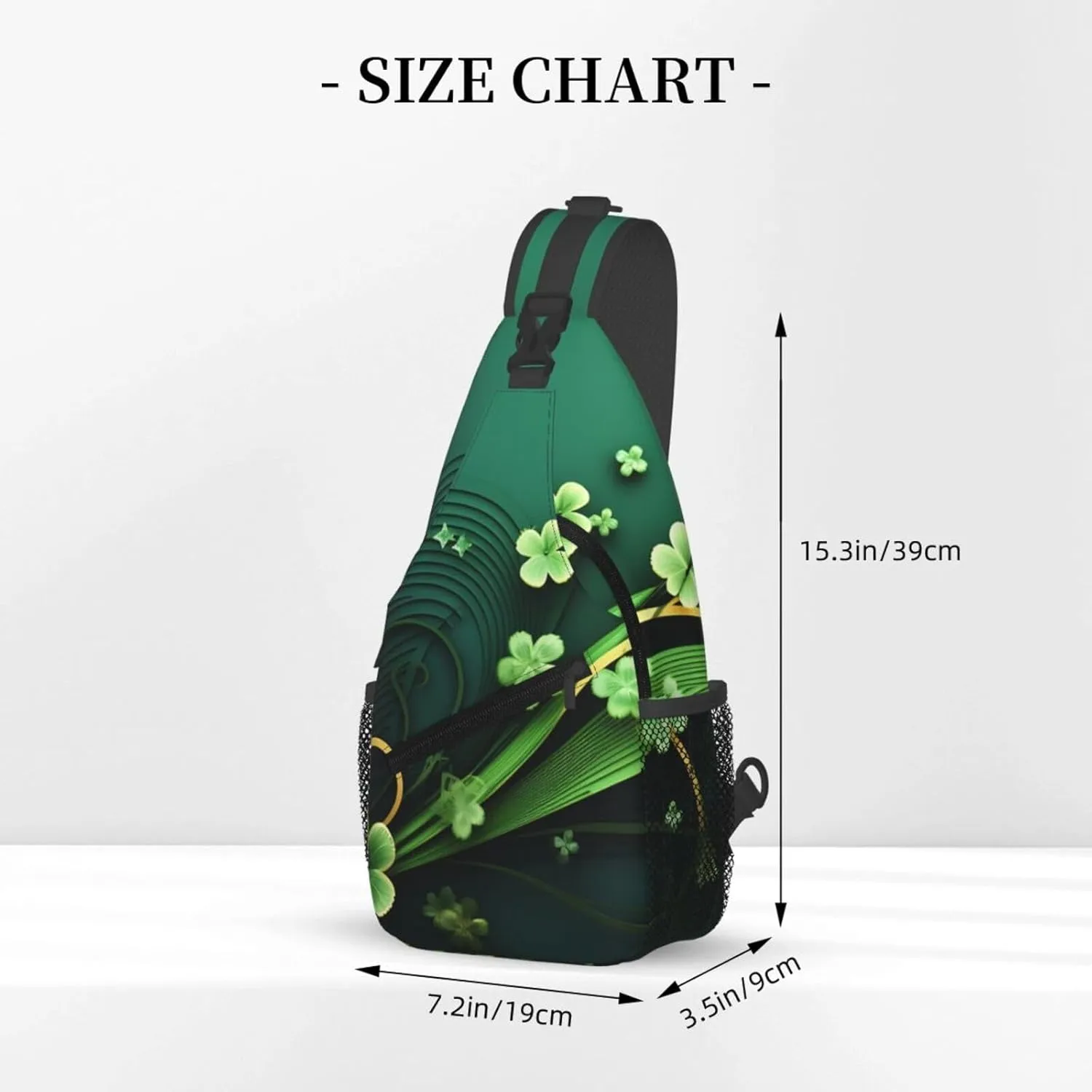 Sling Backpack Bag For Men Happy St Patrick'S Day Cross Chest Bag Crossbody Shoulder Bag Travel Hiking Daypack