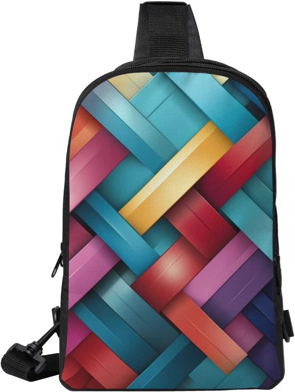 Sling Backpack Crossbody Sling Bag for Men Women Cross Chest Bag Bold Colors Shoulder Bag Travel Hiking Daypack