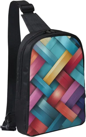 Sling Backpack Crossbody Sling Bag for Men Women Cross Chest Bag Bold Colors Shoulder Bag Travel Hiking Daypack