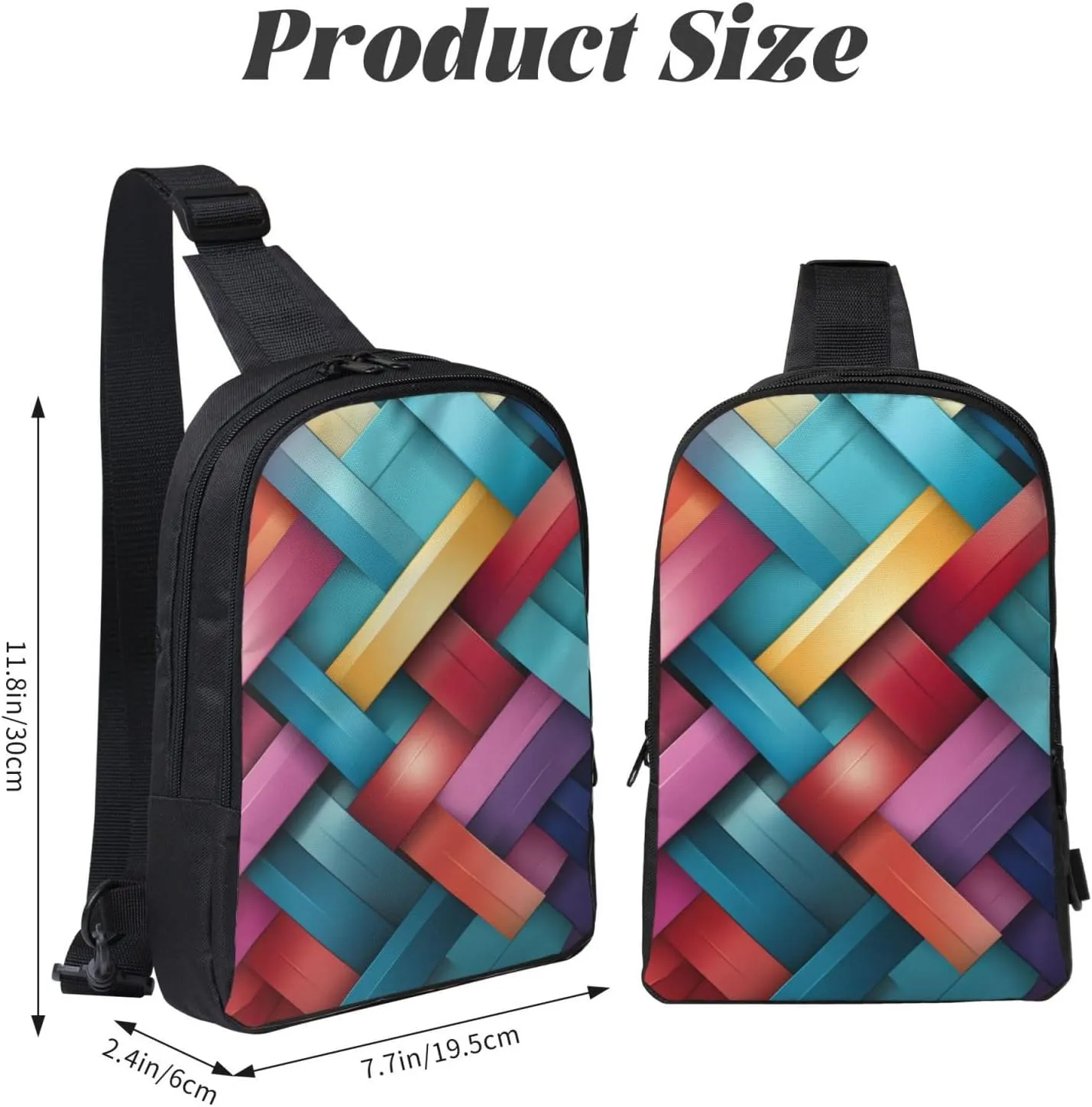 Sling Backpack Crossbody Sling Bag for Men Women Cross Chest Bag Bold Colors Shoulder Bag Travel Hiking Daypack