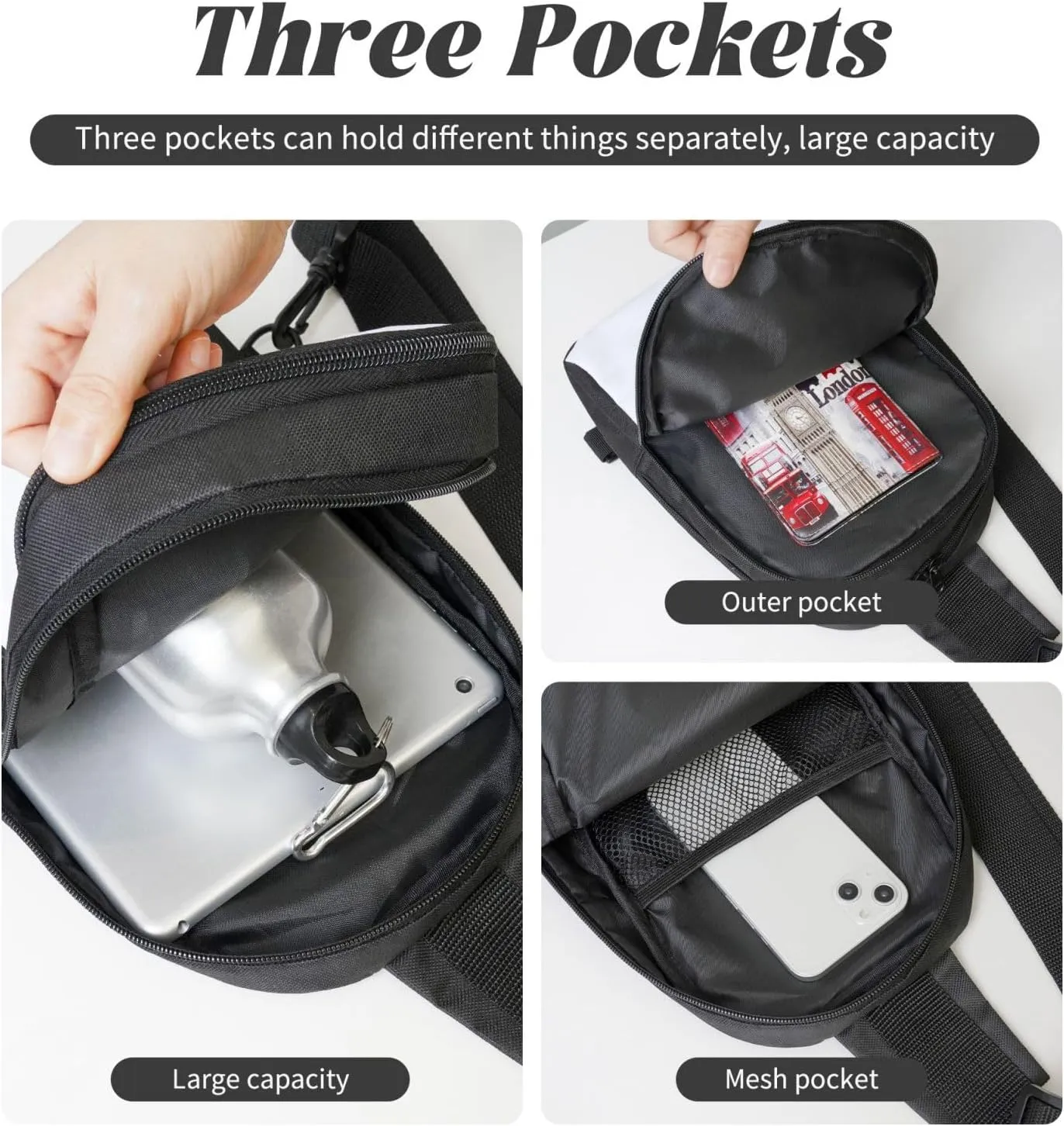 Sling Backpack Crossbody Sling Bag for Men Women Cross Chest Bag Football on Fire Shoulder Bag Travel Hiking Daypack