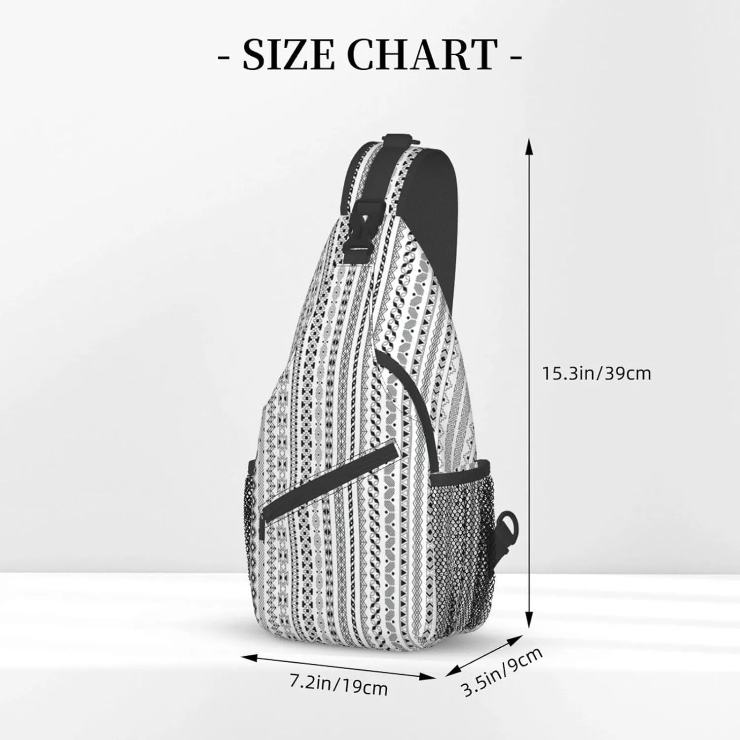 Sling Bag Bones And Dog Claws Print Sling Backpack Crossbody Chest Bag Daypack For Hiking Travel