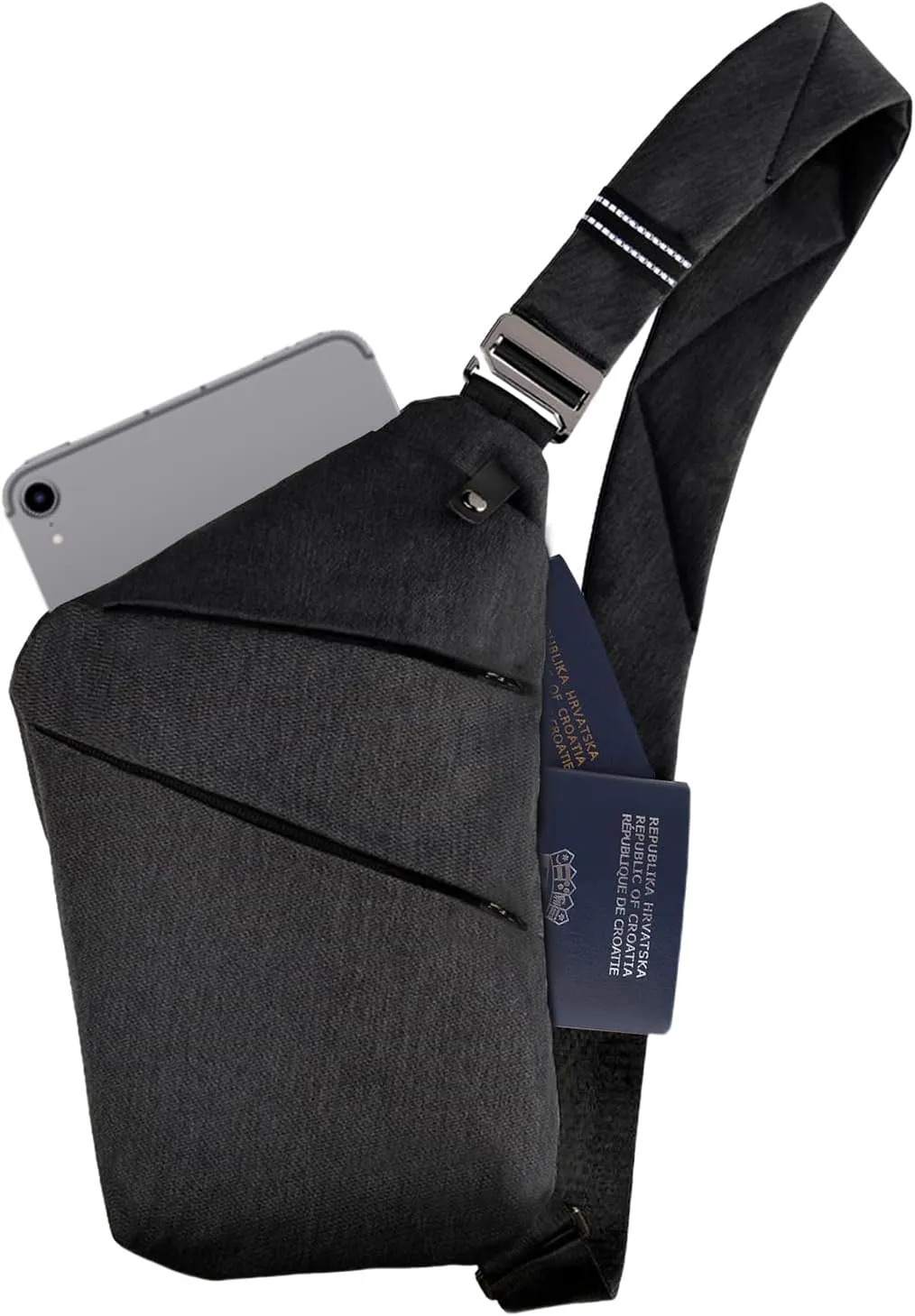 Sling Bag Cross Body Bag, Anti Theft Crossbody Bags for Travel Lightweight Chest Shoulder Bags for Women Men