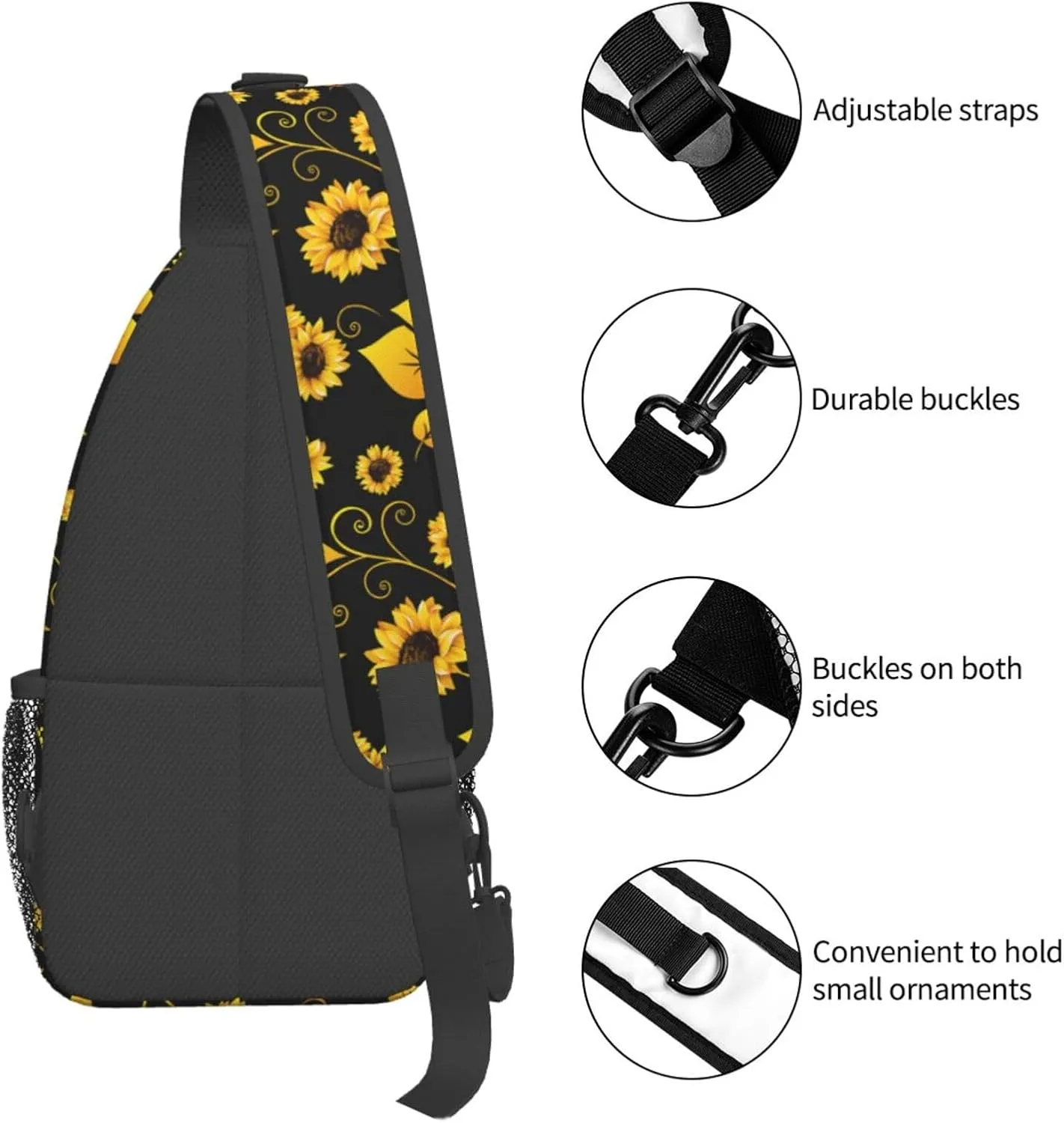 Sling Bag Crossbody Backpack Hiking Travel Daypack Chest Bag Lightweight Shoulder Bag For Women Men