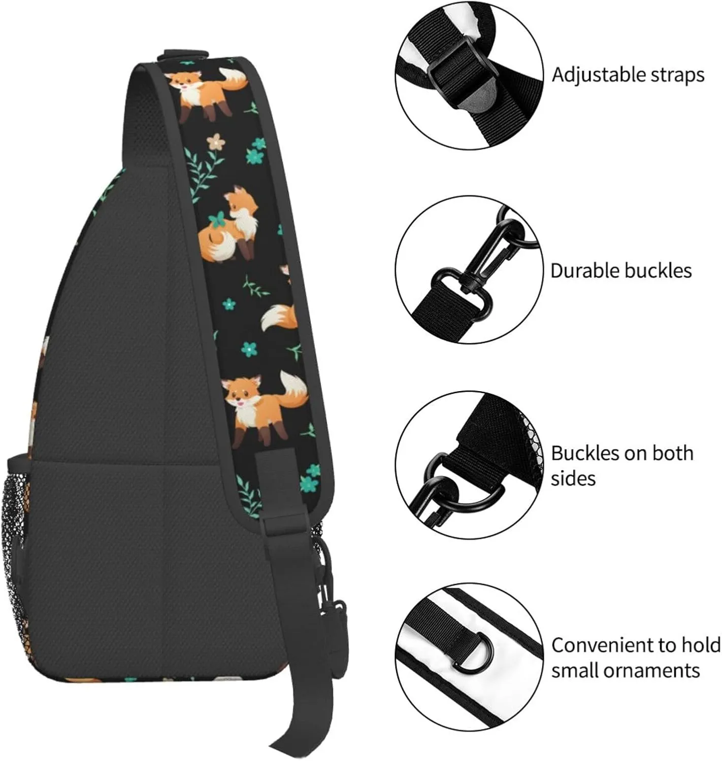 Sling Bag Crossbody Backpack Hiking Travel Daypack Chest Bag Lightweight Shoulder Bag For Women Men