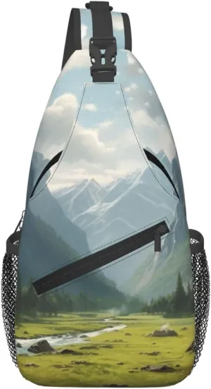 Sling Bag Crossbody Sling Backpack for Men Women Valley Cross Chest Bag Travel Hiking Daypack
