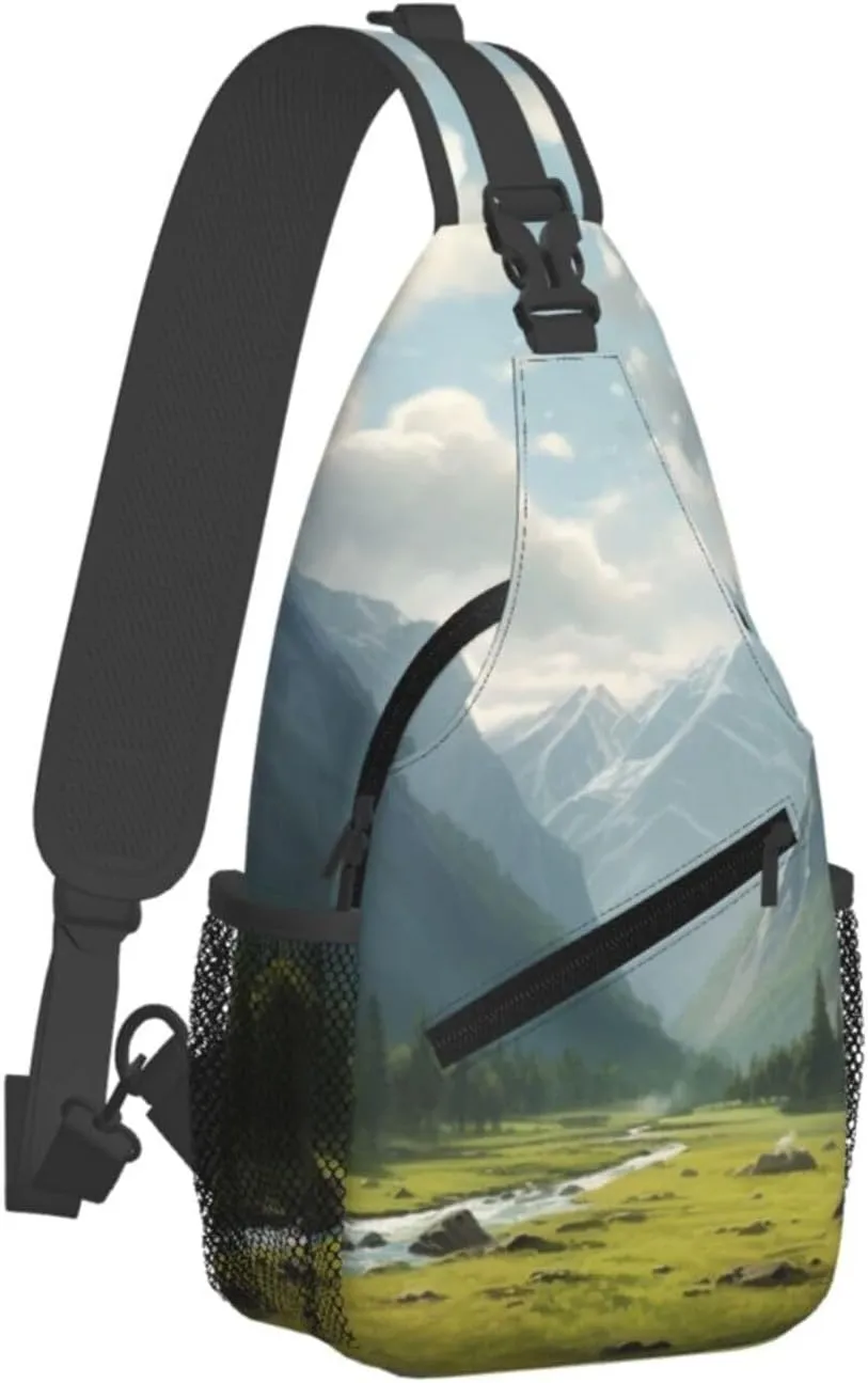 Sling Bag Crossbody Sling Backpack for Men Women Valley Cross Chest Bag Travel Hiking Daypack