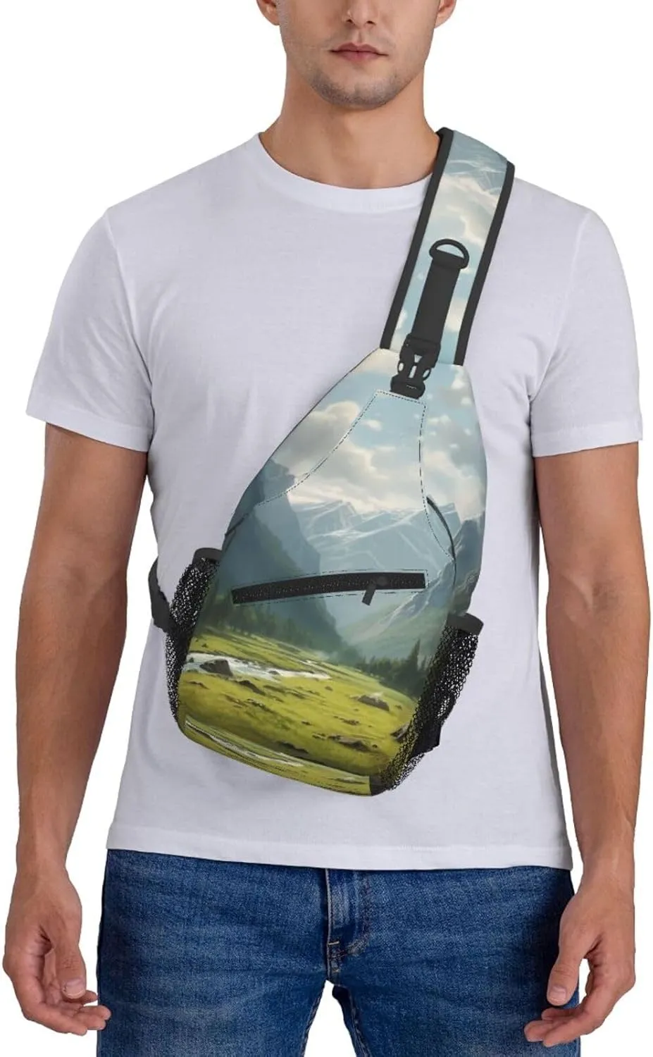 Sling Bag Crossbody Sling Backpack for Men Women Valley Cross Chest Bag Travel Hiking Daypack