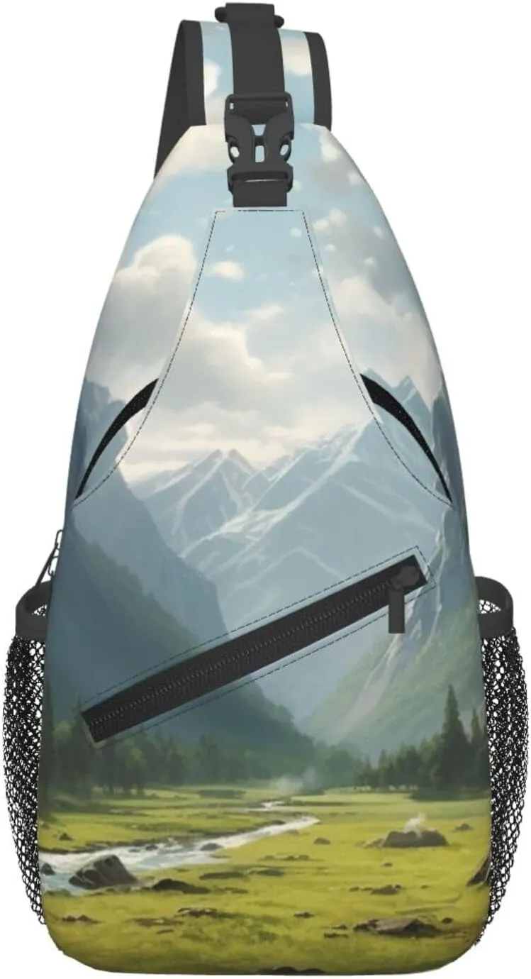 Sling Bag Crossbody Sling Backpack for Men Women Valley Cross Chest Bag Travel Hiking Daypack