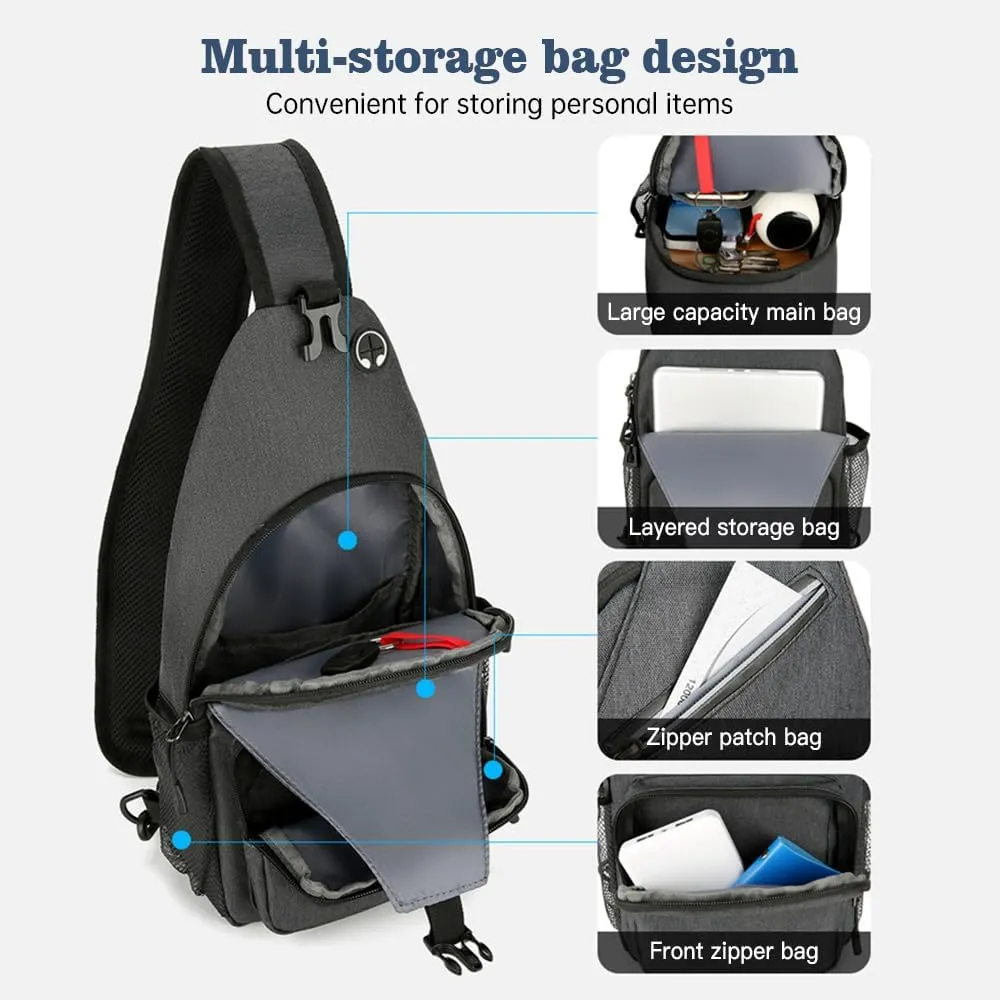 Sling Bag Crossdy Bags Fanny Packs for Men Women Shoulder Bag Hiking Daypack