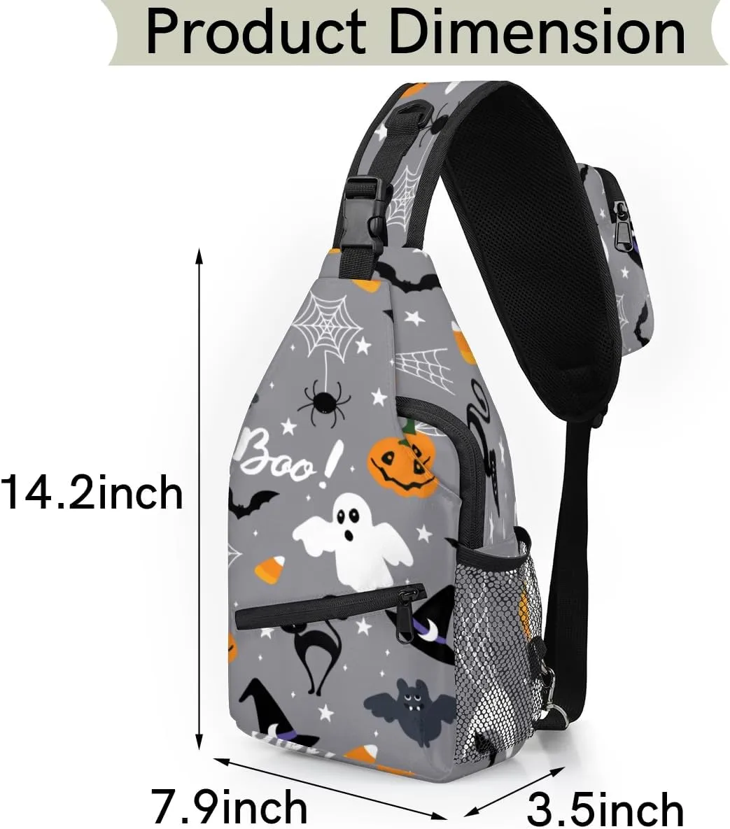 Sling Bag for Women Men Chest Shoulder Backpack Multipurpose Crossbody Bag Lightweight Travel Hiking Daypack