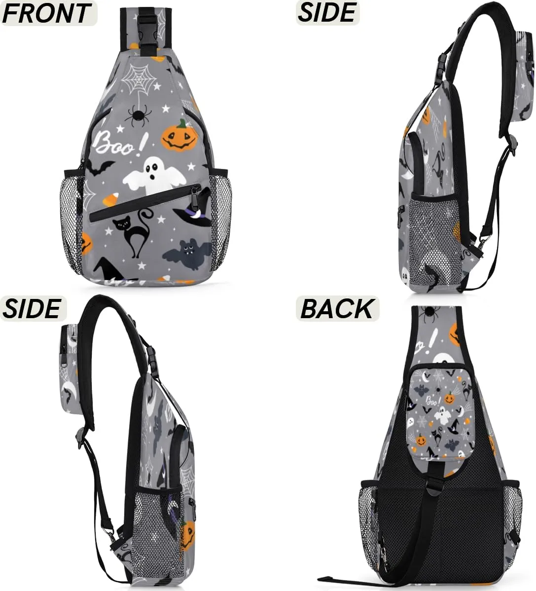 Sling Bag for Women Men Chest Shoulder Backpack Multipurpose Crossbody Bag Lightweight Travel Hiking Daypack