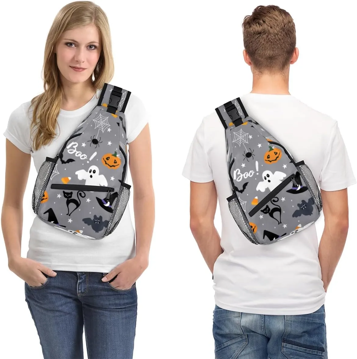 Sling Bag for Women Men Chest Shoulder Backpack Multipurpose Crossbody Bag Lightweight Travel Hiking Daypack