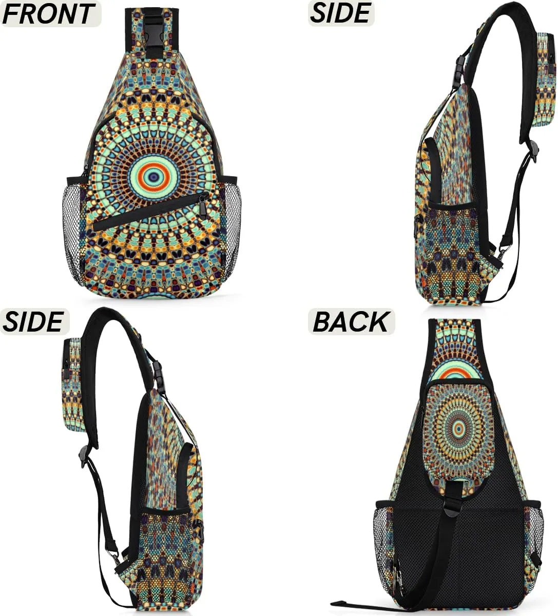 Sling Bag for Women Men Chest Shoulder Backpack Multipurpose Crossbody Bag Lightweight Travel Hiking Daypack
