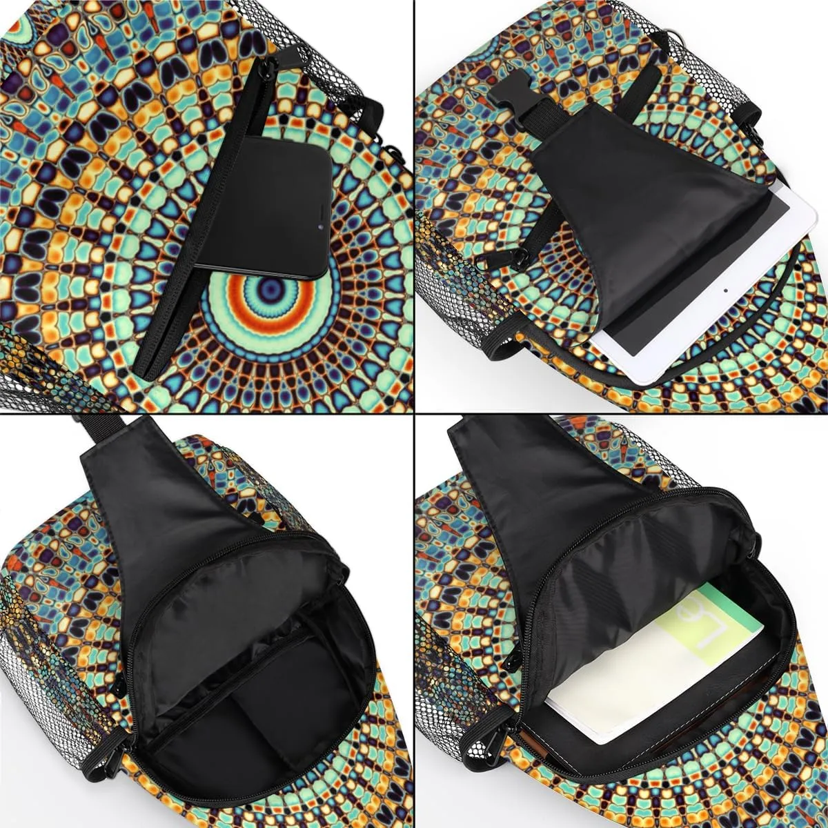 Sling Bag for Women Men Chest Shoulder Backpack Multipurpose Crossbody Bag Lightweight Travel Hiking Daypack
