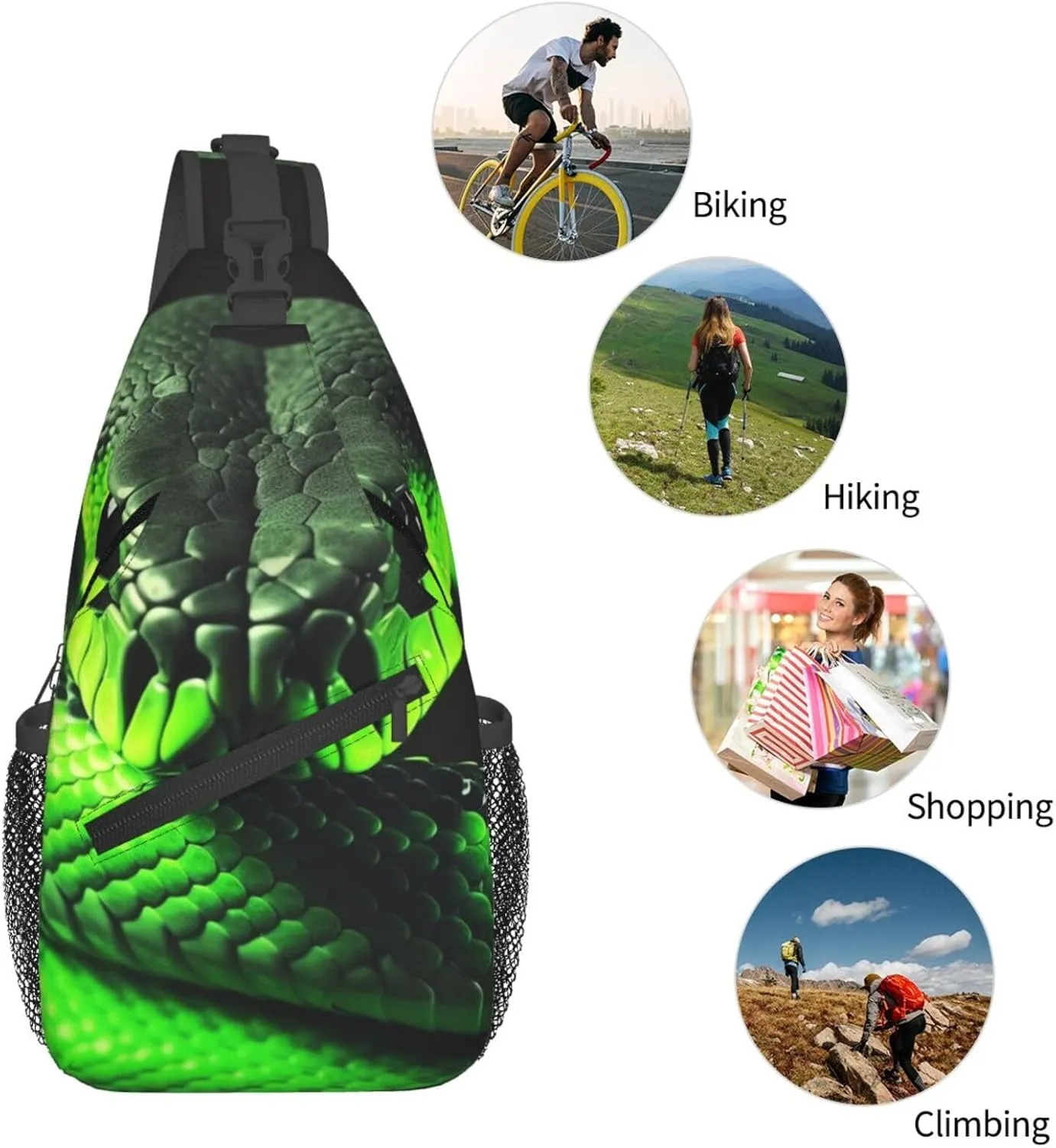 Sling Bag for Women Men Crossbody Bag Small Sling Backpack Baseball Lace Close Up Chest Bag Hiking Daypack