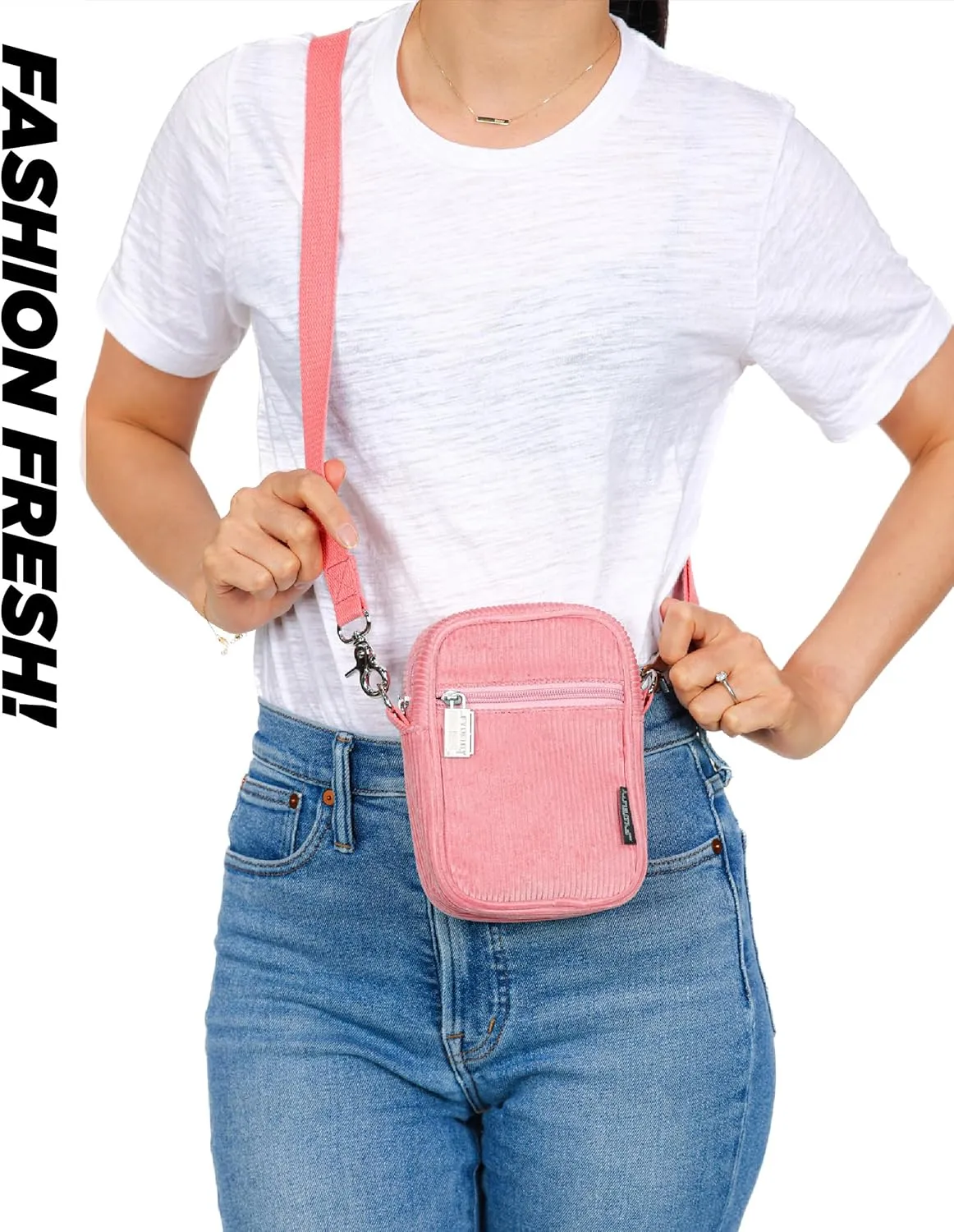 Small Crossbody Bags for Women & Men – 80s/90s Small Bum Bag – Stylish Travel & Festival Belt Bag – Ideal Fanny Pack for Daily Fashion – Perfect for Travel & Everyday Wear (88602)