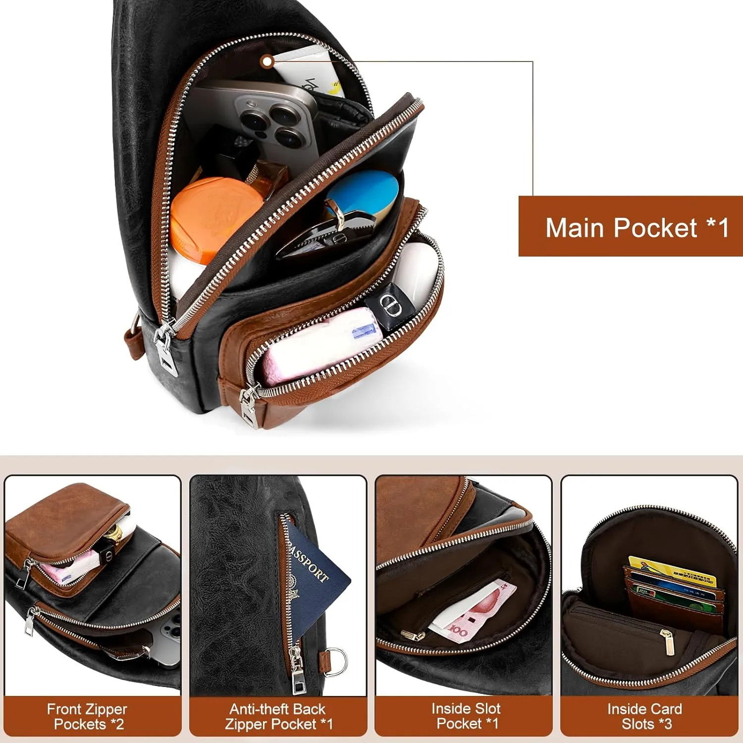 Small Sling Bag for Women, Crossbody Sling Bags for Women, Lightweight Cross Body Bag for Travel or Daily Use
