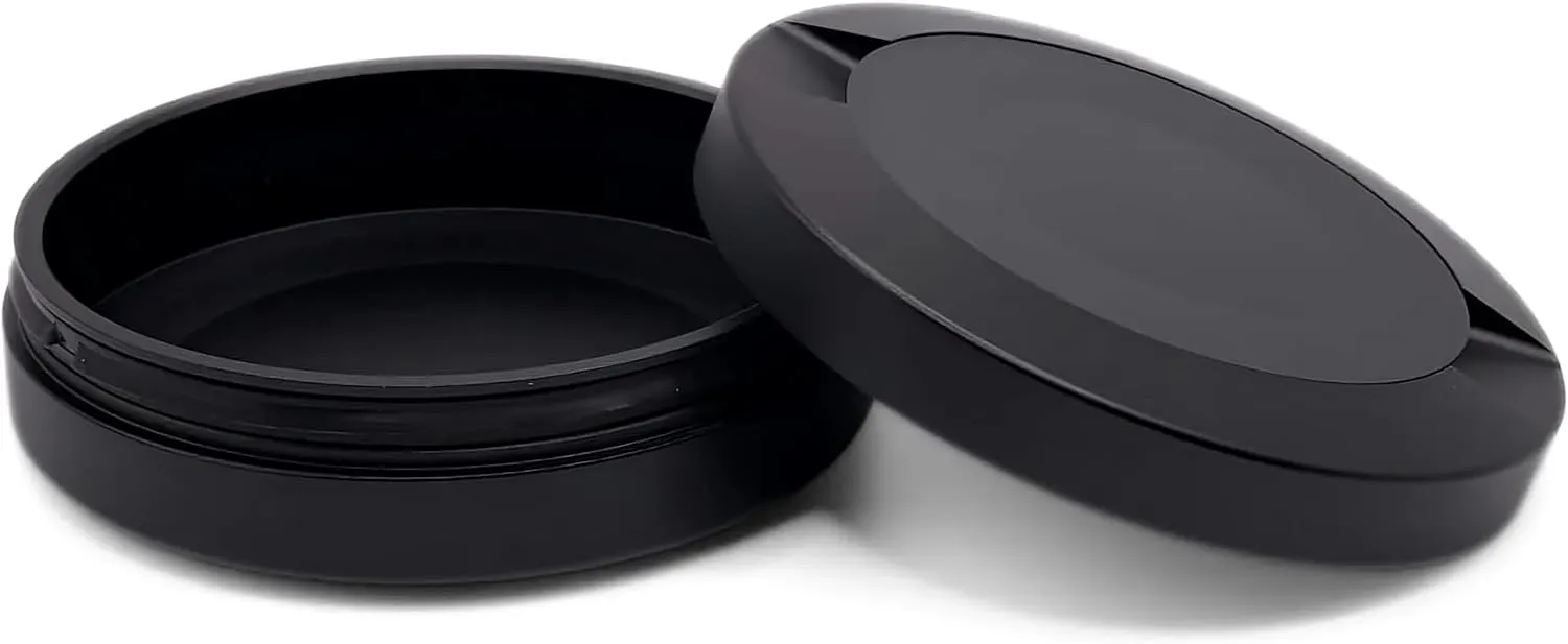 Snus Cans Aluminum Black Color 3 Layers Snuffbox CNC Metal for Snus Packaging/Premium Metal Container/Aluminum Container/Smell Proof Container/Gift For Him (Black)