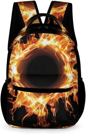 Solar Eclipse Pattern Unisex Small Backpack Lightweight Shoulder Bag Travel Daypack